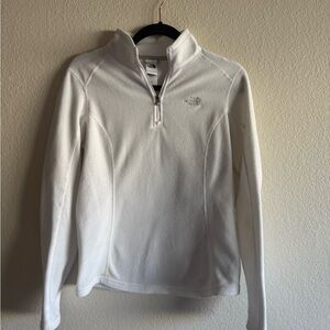 The North Face Women's White Quarter-Zip Fleece